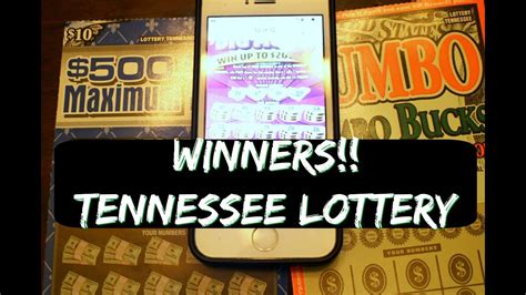 Winners 500000 Maximum Money Jumbo Jumbo Bucks Tn Tennessee Lottery