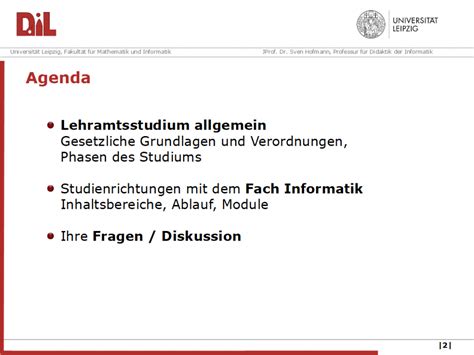 Universität Leipzig Lehramt Informatik studieren