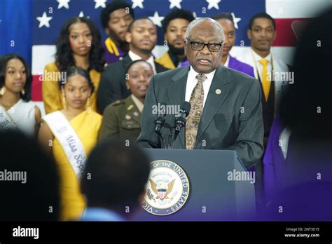 U S Rep Jim Clyburn D S C Speaks Before Vice President Kamala