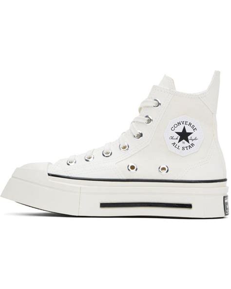 Converse White Chuck 70 De Luxe Squared Sneakers In Black Lyst UK