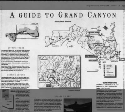 Map of Grand Canyon National Park including best viewpoints, entrances ...