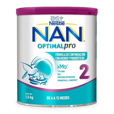 Fórmula De Continuación Nestlé Nan Optimal Pro 2 Con Hierro Y