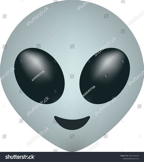 Alien Emoji Emoticon Face Alien Stock Vector Royalty Free 2275216373