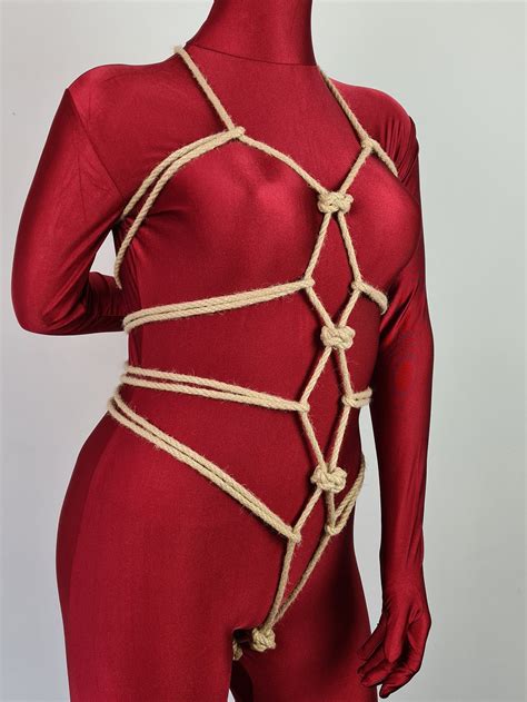 Shibari Style Rope Dress Harness Fully Adjustable Self Tie Bondage