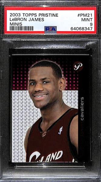 Lot Detail Topps Pristine Mini Lebron James Pm Rookie Card