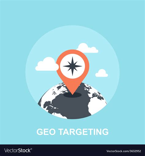 Geo Targeting Royalty Free Vector Image VectorStock