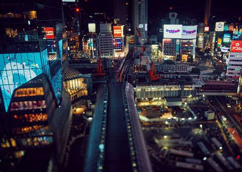 Shibuya A Miniature World Veggbilde And Art Print Plakat Veggbilder No