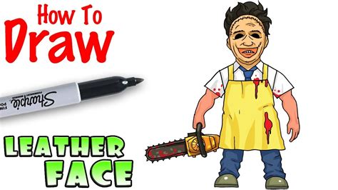 How to Draw Leatherface - YouTube