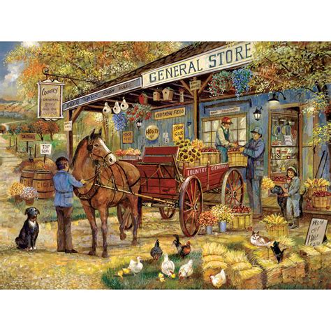 A Visit To The General Store Large Piece Jigsaw Puzzle Bits And