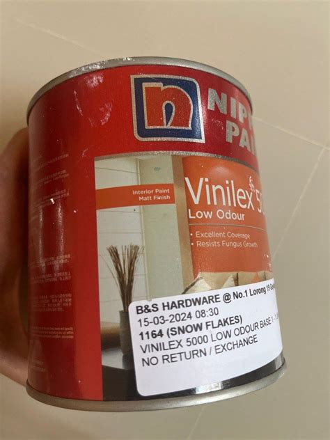 Nippon Paint Vinilex Snow Flakes One Liter Furniture Home