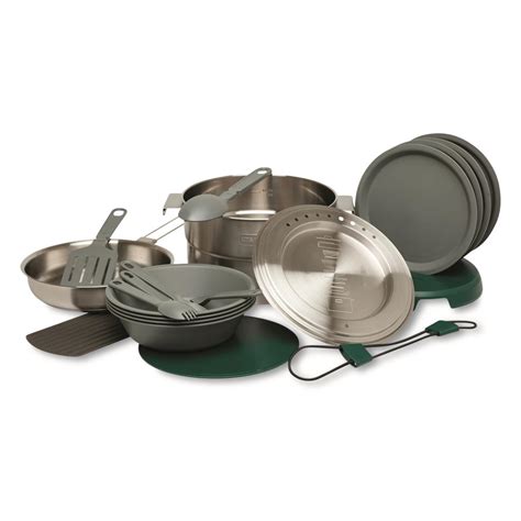 Stanley Adventure Full Kitchen Base Camp Cook Set 21 Piece 719672 Cookware And Utensils At