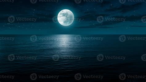 Ocean night landscape background. 11175340 Stock Photo at Vecteezy