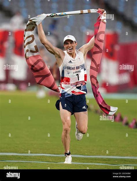 Joseph Choong Of Great Britain Celebrates A Gold Medal Following