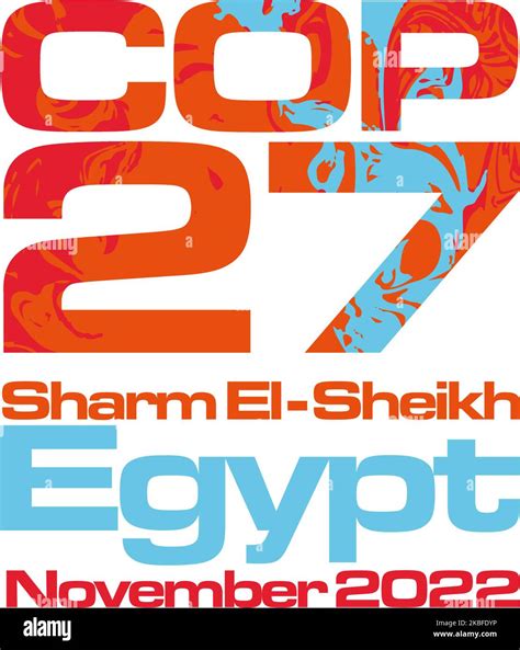 COP 27 Sharm El Sheikh Egypt 7 18 November 2022 Vector Illustration