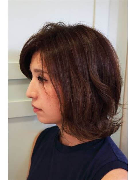 ヌードカラー NUDE COLOR NUDE COLOR重さが可愛い外ハネBob Hair styles Long hair