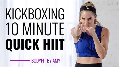 10 Minute Kickboxing Quick Hiit Workout No Equipment Home