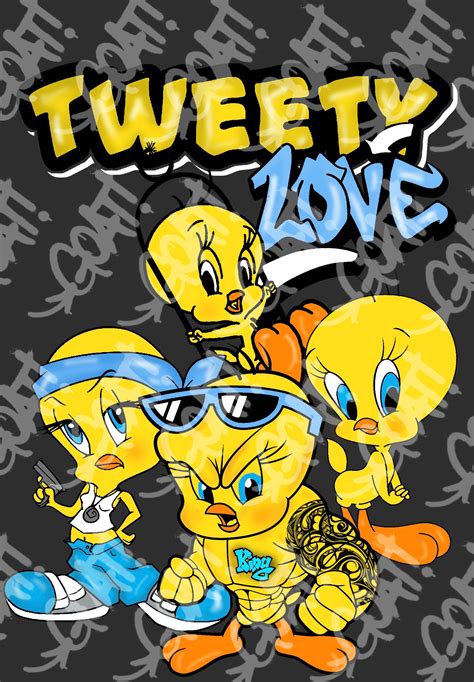 How To Draw Gangster Tweety Bird