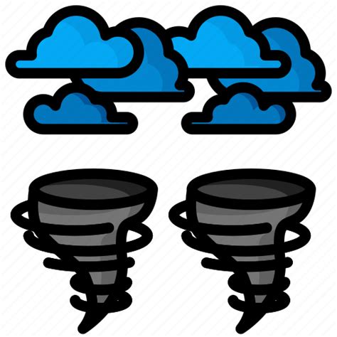 Tornado Weather Forecast Cloud Rain Sky Sun Icon Download On Iconfinder