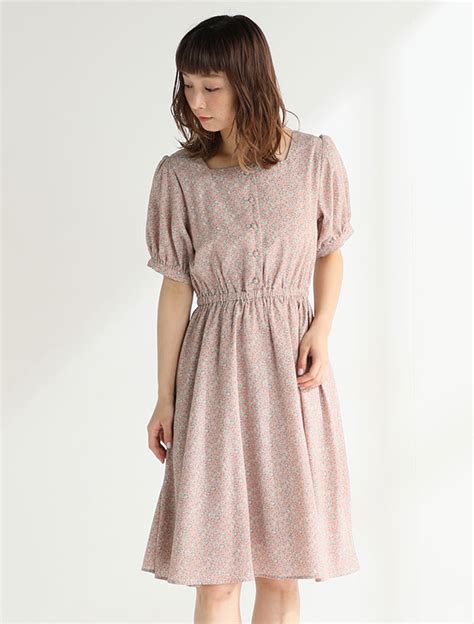 【ハニーズ公式通販】スクエアネックワンピース【web限定llサイズ有】 ワンピース －honeys Online Shop Short Sleeve Dresses Dresses