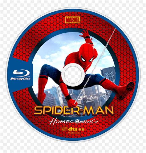 Homecoming Bluray Disc Image - Spider Man Homecoming Blu Ray Disc, HD Png Download - vhv