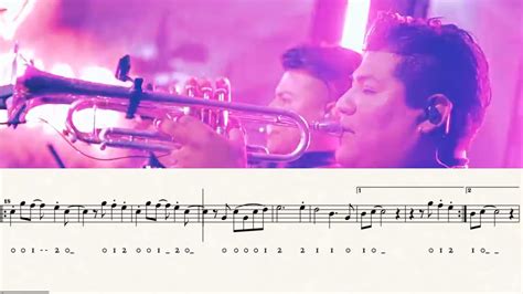 PARTITURA EN TROMPETA MIX CAMILO EUPHORIA YouTube