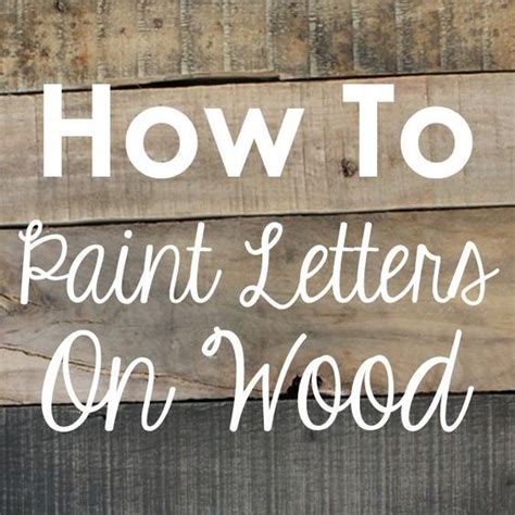 Craftaholics Anonymous How To Paint Letters On Wood Without A