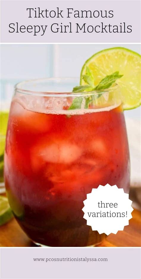 Viral Sleepy Girl Mocktail Recipe And 3 Variations Recipe In 2024 Tart Cherry Juice Mocktail