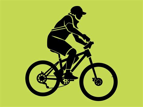 Biker Silhouette Vector Art & Graphics | freevector.com