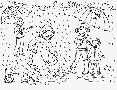 Dibujos De Lluvia Para Colorear E Imprimir Coloringonly