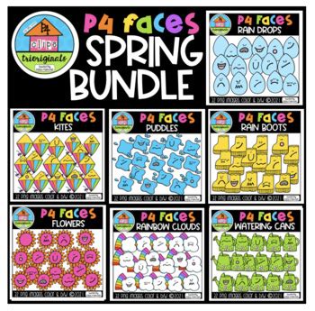 P Faces Emotions Spring Bundle P Clips Trioriginals By P Clips