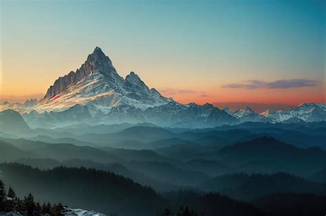 Premium Photo Beautiful Ancient Mountains At Dawn In The Morning