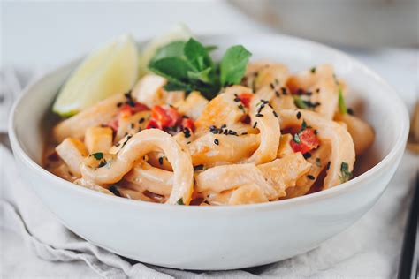 Udon Nudeln Selber Machen Zutaten Mit Tahin Limetten Sauce Lena