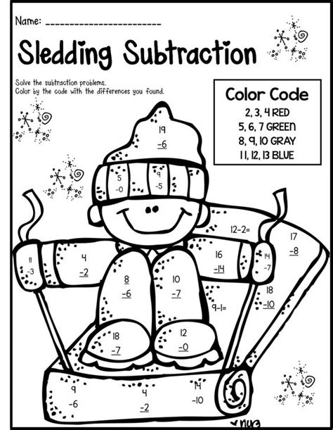 Winter Math And Literacy Print And Go {2nd Grade Ccss} Coloring Fun Math Worksheets And Mathematics