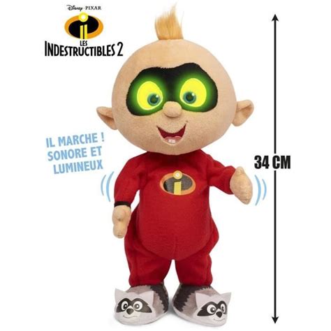 Les Indestructibles Peluche Fonction Jack Jack Parle Et Marche