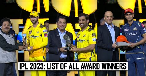 Ipl 2023 List Of All Award Winners After Final Between Csk Vs Gt