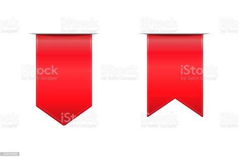 Red Vector Ribbons Stock Illustration Download Image Now Award Blank Celebration Istock