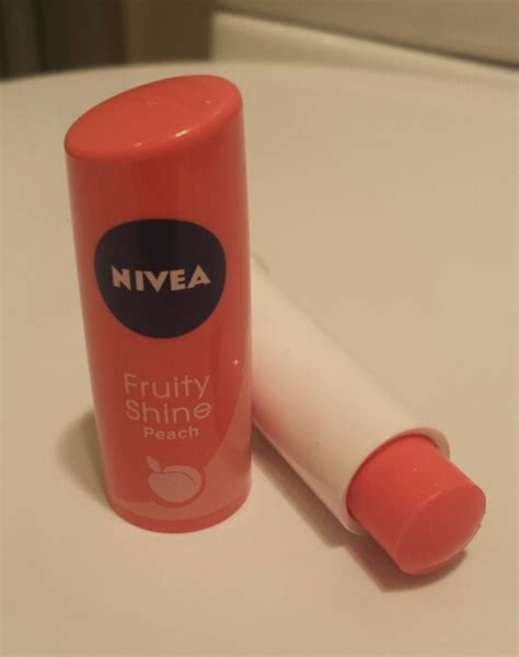 Nivea Fruity Shine Peach Lip Balm Bellyrubz Beauty