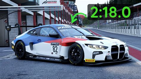 ACC BMW M4 GT3 Spa Hotlap Free Setup YouTube