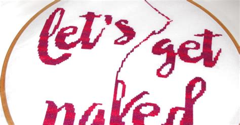 Natis Cross Stitch Designs Let S Get Naked Cross Stitch Pattern