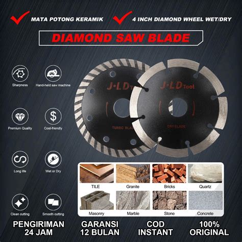 Jual Mata Potong Keramik Basah Kering 4 Inch Diamond Wheel Wet Dry