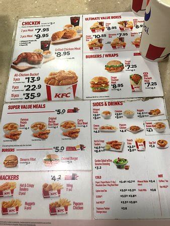 Kfc Menu Singapore Kfc S Pore Takeaway Delivery Deals This April