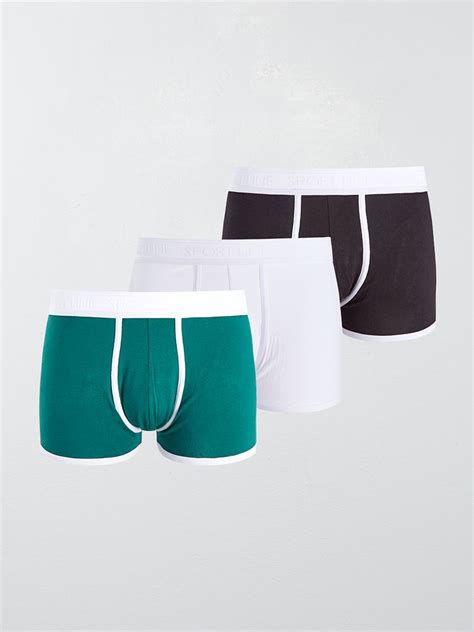 Pack de 3 boxers lisos elásticos NEGRO Kiabi 12 00