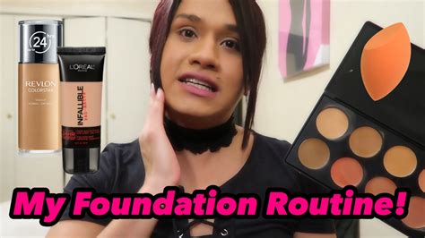 My Current Foundation Routine For Oily Skin Drugstore Youtube