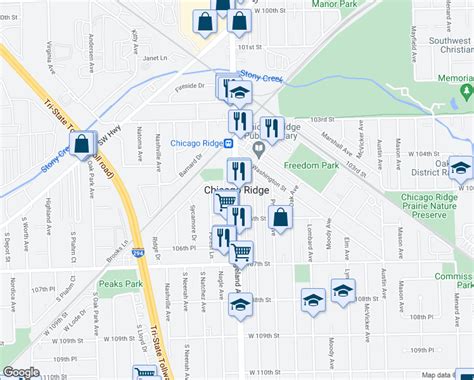 Chicago Ridge Mall Map - Map Of Central America