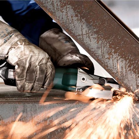 metabo flat head angle grinder  mm wef   quick top dog