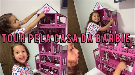 Tour Completo Pela Minha Casa Da Barbie Toda Em Mdf Comprada Na Shoppe