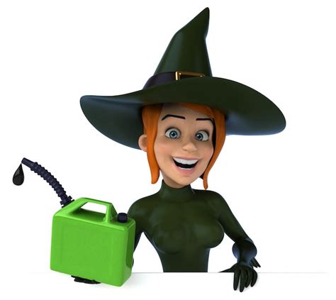 Premium Photo Sexy Witch 3d Illustration