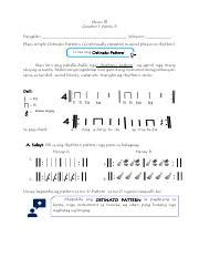 Sces Music Quarter Week Ostinato Pattern Pdf Music Lll Quarter