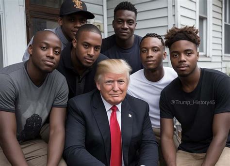 Trump Supporters Create Fake AI Photos Of Trump With Black Voters