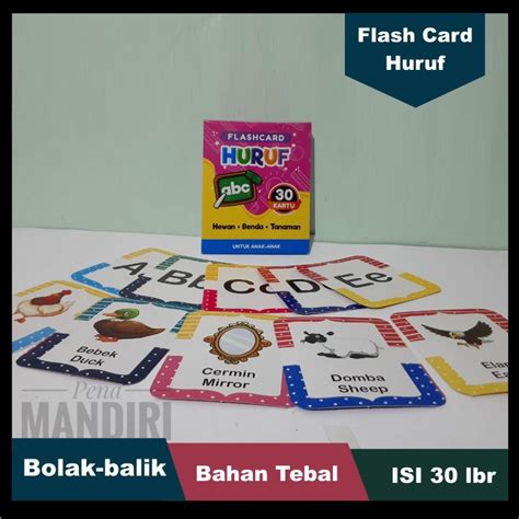 Jual Flash Card Huruf Abjad Shopee Indonesia